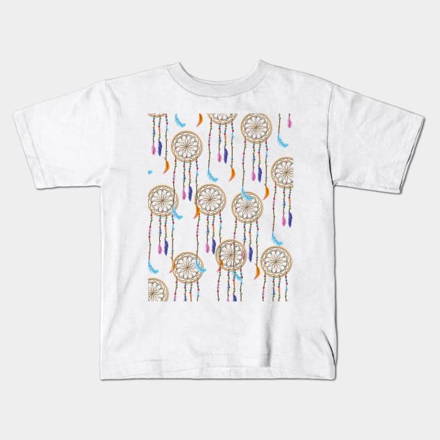 Dreamcatcher Kids T-Shirt by nickemporium1